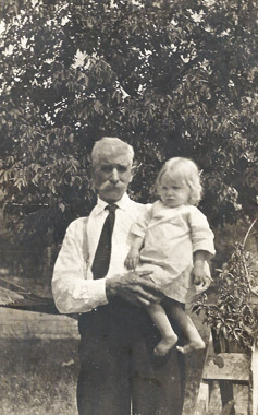 Adolph  Nylander and granddaughter Linnea